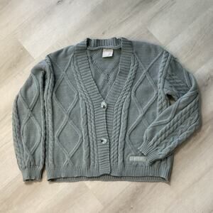 The Tortured Poets Department Taylor Swift Womens Size XL/2XL Gray Cardigan